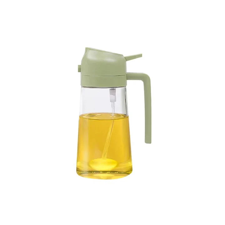 Oil Dispenser 1+1 FREE: 2-in-1 Pour and Spray Glass Oil and Liquid Dispenser