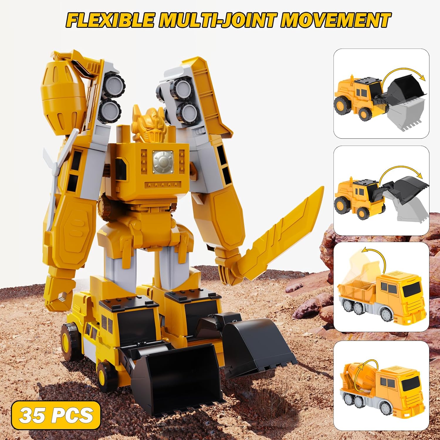 Magnetic Transform Engineering Car Assembled Toys