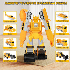 Magnetic Transform Engineering Car Assembled Toys